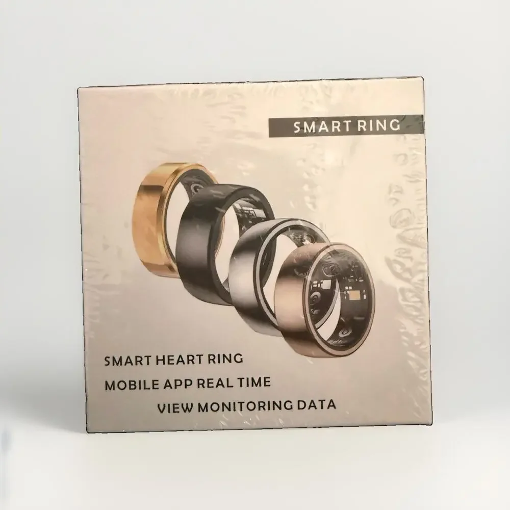 JRing Smart Ring Activity Tracker Heart Rate Monitor- Black Size 11
